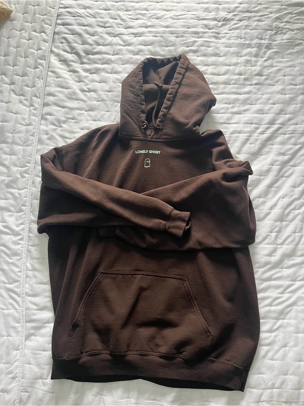 Lonely Ghost Brown Pullover Hoodie